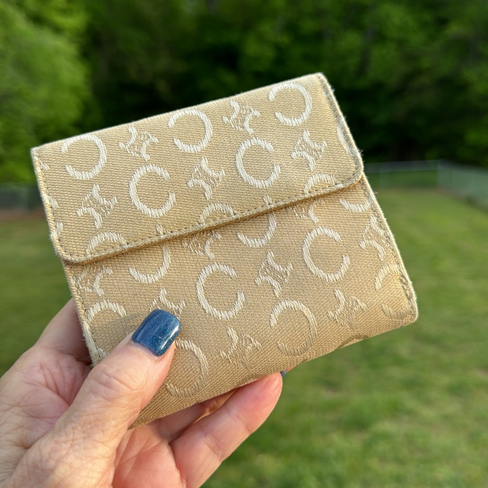 Celine CC monogram denim wallet in yellow in like new condition. authent… - Picture 2 of 15